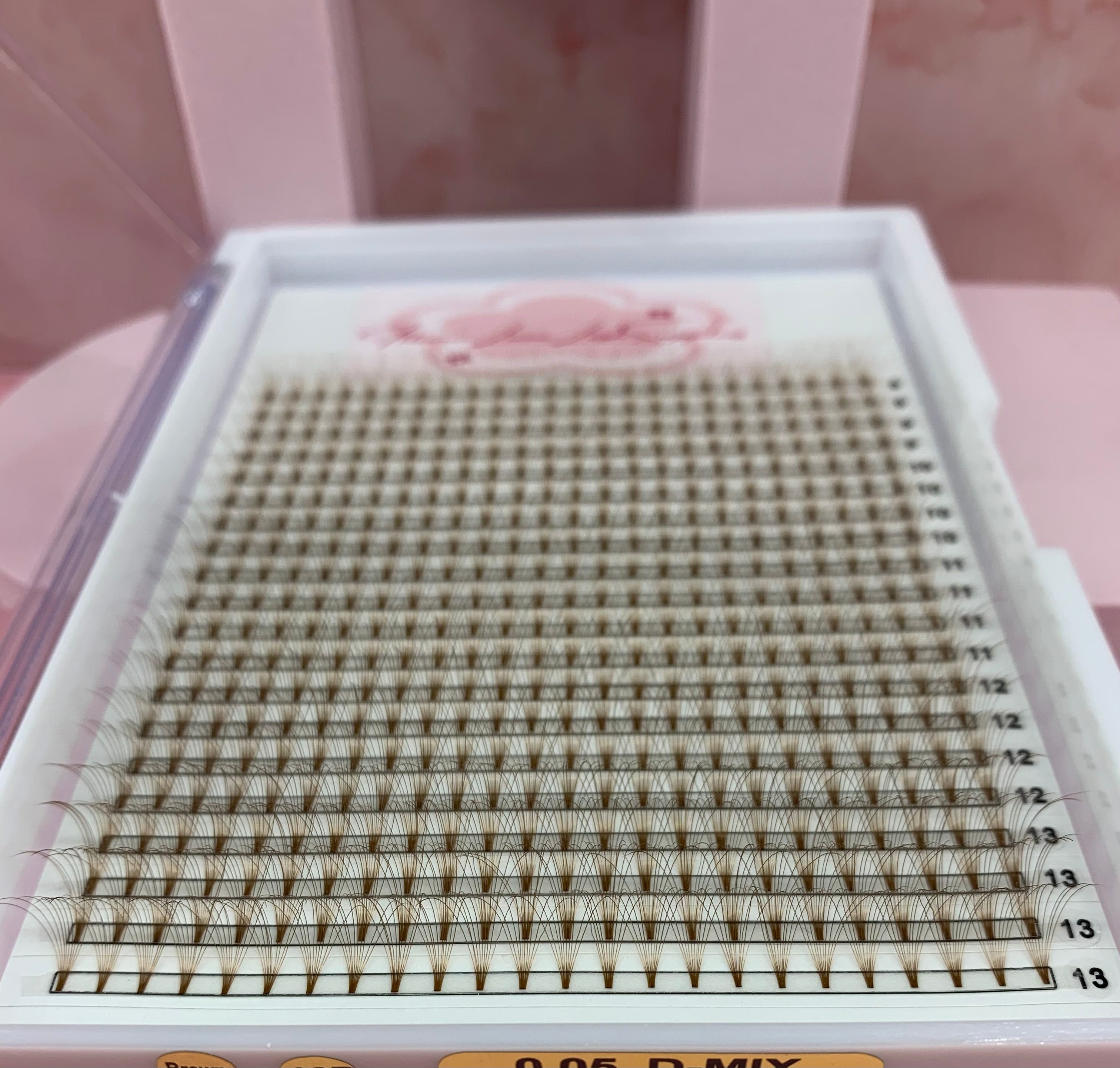Brown pre-made fans XL 10D 0.05 C-Mix Mega Trays